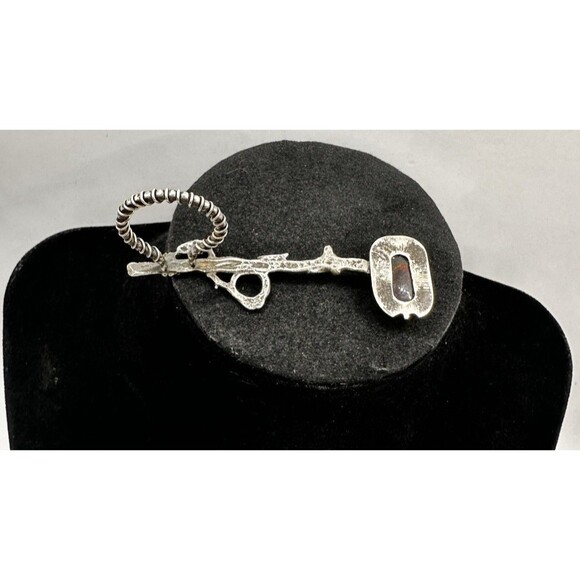 Artisan Handmade Womens Bar Ring 6 Sterling Silver Ethiopian Opal Unique - Picture 12 of 16